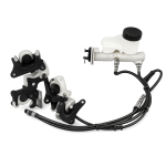 Hydraulische 1-zu-4 Bremsanlage TC22 – DC11/CF01 Silber Ø7,5″, Schlauch 5250 mm