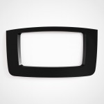 Rear Door Glass 997x443 mm 4150G with Hyperbolic Screen Printing