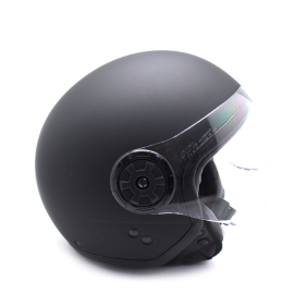 MADAT BLACK MOTORRAD JETHELM MIT SCHUTZBRILLE GRÖSSE S/M/L