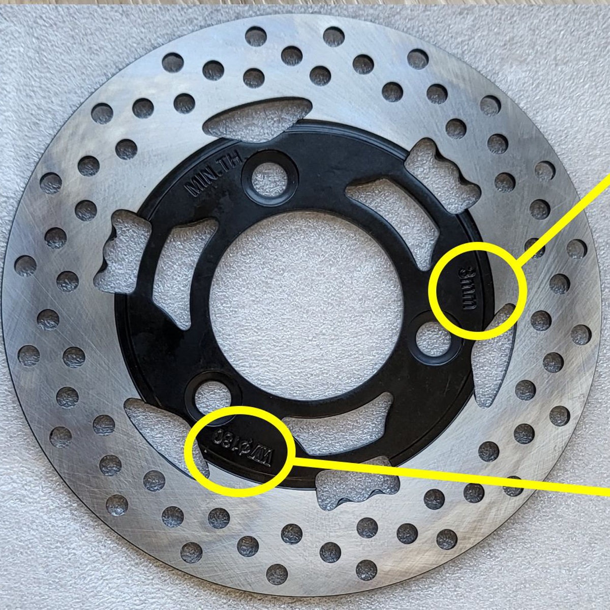 Front disc brake disc for Cobra 49E and Cobra S3 49E  electric scooter electric roller electric scooter spare parts