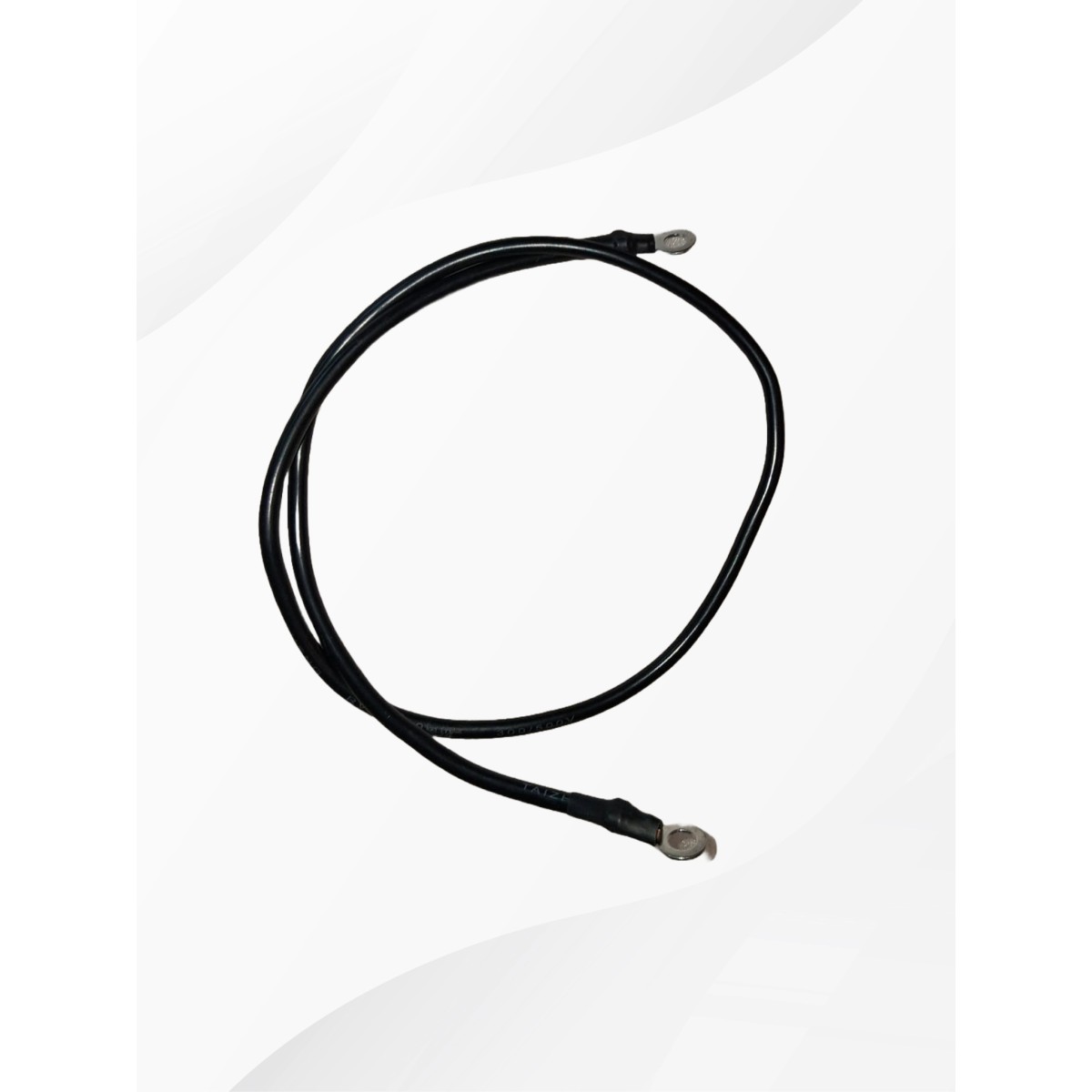 Battery cable 25 mm² approx. 80 cm length black with M8 ring terminals on both ends – suitable for electric cabin scooter