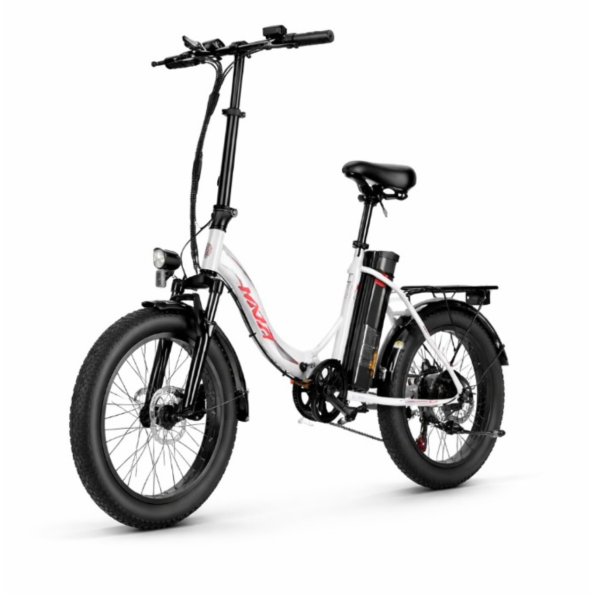 Madat VIVI Faltbares E-Bike,250 W, 3.0" Fat Tires,36 V Ak Weiß