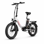 Madat VIVI Faltbares E-Bike,250 W, 3.0" Fat Tires,36 V Ak Weiß