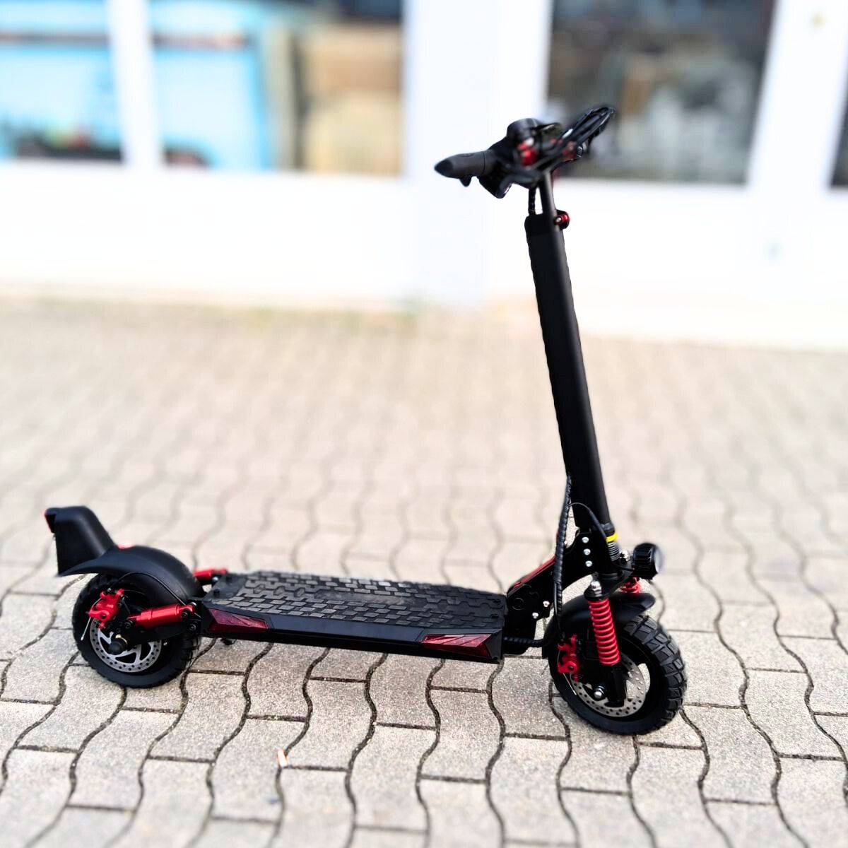  E-Stand Pro – Elektro Scooter E- Scooter  ohne Sitz, Vollfederung & Gelände-Reifen