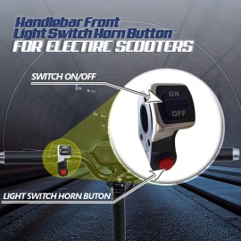 Langfeite L8S handlebar front light switch horn button for electric scooter bicycle