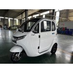 E Trike Eco Kabinenroller 3-Rad mit Lithium-Eisen-Phosphat LiFePO₄ Elektrisches Kabinenfahrzeug Weiß, 2500 W