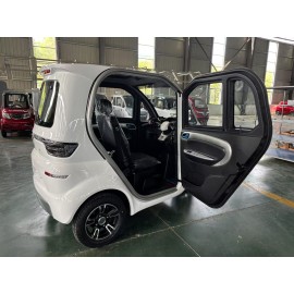 E Trike Eco Kabinenroller 3-Rad mit Lithium-Eisen-Phosphat LiFePO₄ Elektrisches Kabinenfahrzeug Weiß, 2500 W