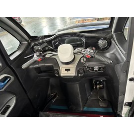 E Trike Eco Kabinenroller 3-Rad mit Lithium-Eisen-Phosphat LiFePO₄ Elektrisches Kabinenfahrzeug Weiß, 2500 W