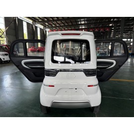 E Trike Eco Kabinenroller 3-Rad mit Lithium-Eisen-Phosphat LiFePO₄ Elektrisches Kabinenfahrzeug Weiß, 2500 W