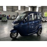 E Trike eco – 3 Rad Kabinenroller mit Lithium-Eisen-Phosphat (LiFePO₄)| Blau | Elektrisches Kabinenfahrzeug