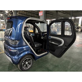 E Trike eco – 3 Rad Kabinenroller mitLithium-Eisen-Phosphat (LiFePO₄)| Blau | Elektrisches Kabinenfahrzeug