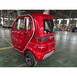 E Trike eco 3-Rad Kabinenroller mit Lithium Akku LiFePO₄   Lithium-Eisen-Phosphat– Elektrisches Kabinenfahrzeug Rot