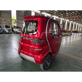 E Trike eco 3-Rad Kabinenroller mit Lithium Akku LiFePO₄   Lithium-Eisen-Phosphat– Elektrisches Kabinenfahrzeug Rot