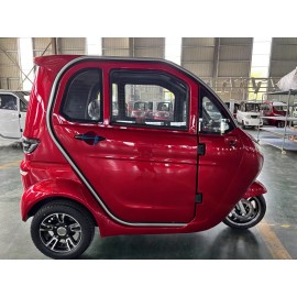 E Trike eco 3-Rad Kabinenroller mit Lithium Akku LiFePO₄   Lithium-Eisen-Phosphat– Elektrisches Kabinenfahrzeug Rot