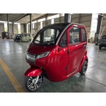 E Trike eco 3-Rad Kabinenroller mit Lithium Akku LiFePO₄   Lithium-Eisen-Phosphat– Elektrisches Kabinenfahrzeug Rot