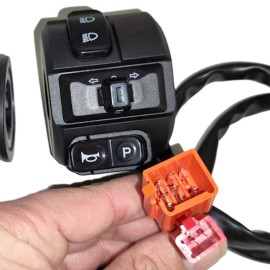 DAYI Linker Funktionsschalter und Griffabdeckung mit automatischem Blinker für Dayi E thor 5.0C E thor 6.0B E thor 3.0 E gen E baldur E odin 2.0 E odin 2.0 Pro E Odin 3.0 Pro alle Dayi Modelle und E Chopper E Roller E Scooter