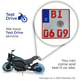 Madat HL 6.0 Pro E Roller E Scooter Elektroroller E Chopper 17/13 Zoll 110 km/h 100Ah Akku 240 km