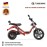 DAYI E Thor 6.0B E Scooter E Roller Elektroroller 45-50Km/h 38Ah Akku 85-90Km ohne Kofferraum und Seitentasche