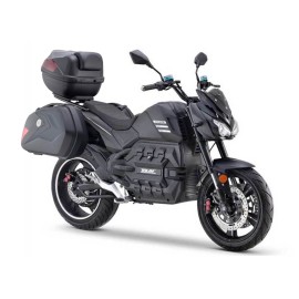 DAYI E-Odin 2.0 E Roller E Scooter E Motorrad 17 Zoll 125-130 km/h 120 Ah Akku 150-250 km (mit Topcase und Seitenkoffer)