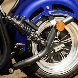 DAYI E Gen 4.0AL E Scooter E Roller Elektroroller mit 100 km reichweite 45Km/h 40Ah Doppelbatterie 95-105Km ohne Kofferraum und Seitentasche