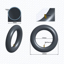 E Scooter E Roller Ersatzteil Schlauch 10×2.125