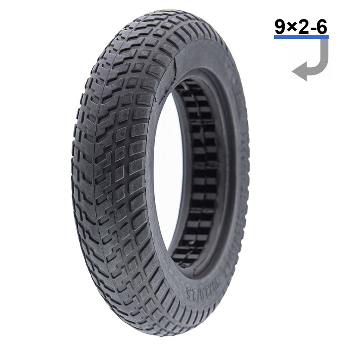 E Scooter E Roller Ersatzteil Gummireifen 9×2-6