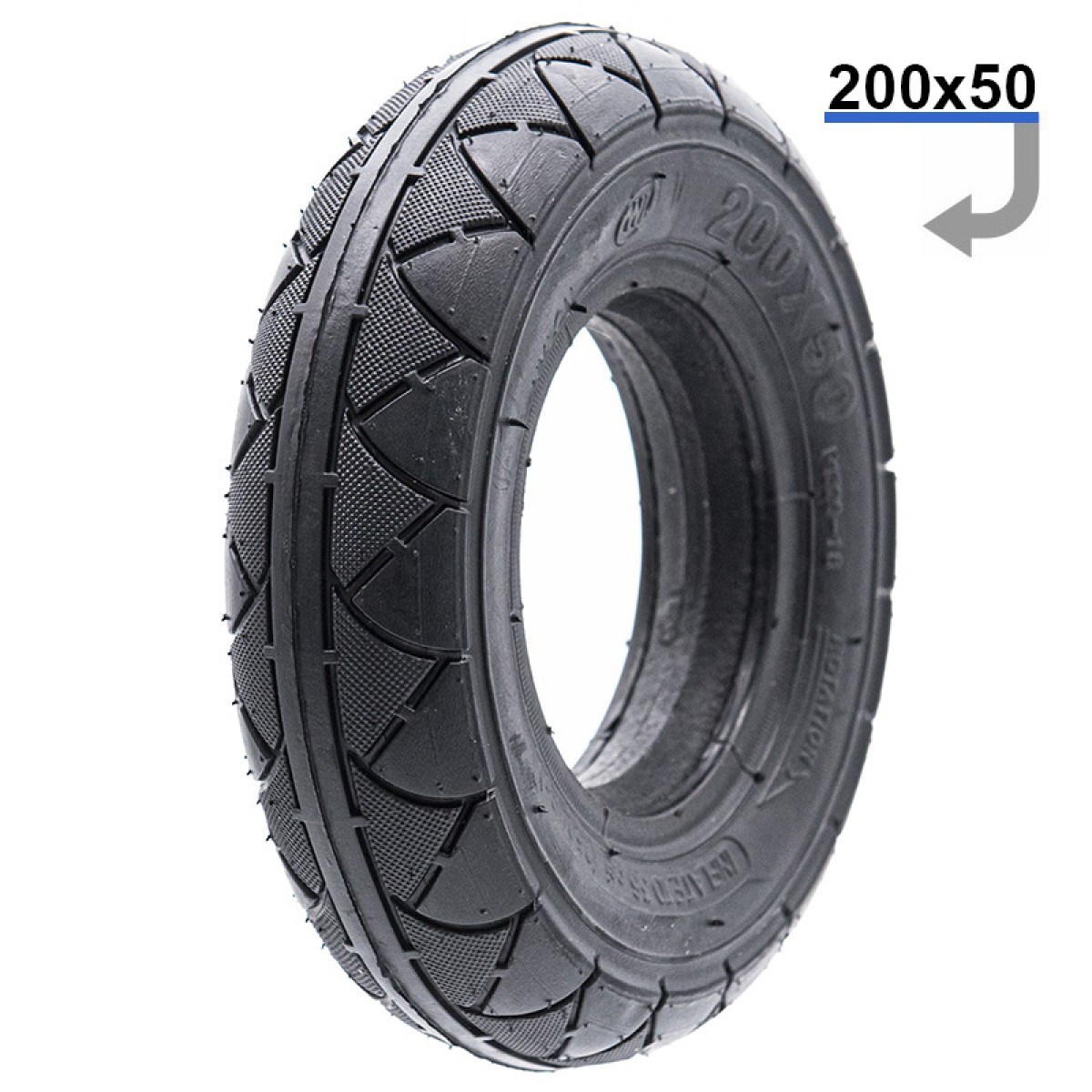 E Scooter E Roller Ersatzteil Gummireifen V2 200×50