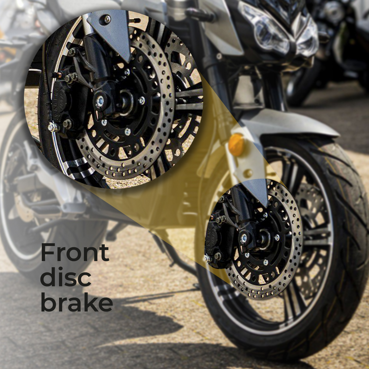 Dayi Front Disc Brake for Dayi E Odin 10kw 6000W E Scooter E Roller E Scooter Spare Parts