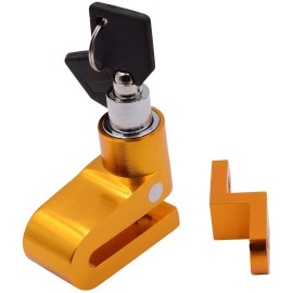 YUME ANTI-THEFT UNIVERSAL MOTORCYLE FIVE COLORS ALARM BRAKE BIKE/BICYCLE SECURITY LOCK DISC BRAKE ALARM LOCK WITH FIXED BRACKET