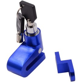 YUME ANTI-THEFT UNIVERSAL MOTORCYLE FIVE COLORS ALARM BRAKE BIKE/BICYCLE SECURITY LOCK DISC BRAKE ALARM LOCK WITH FIXED BRACKET