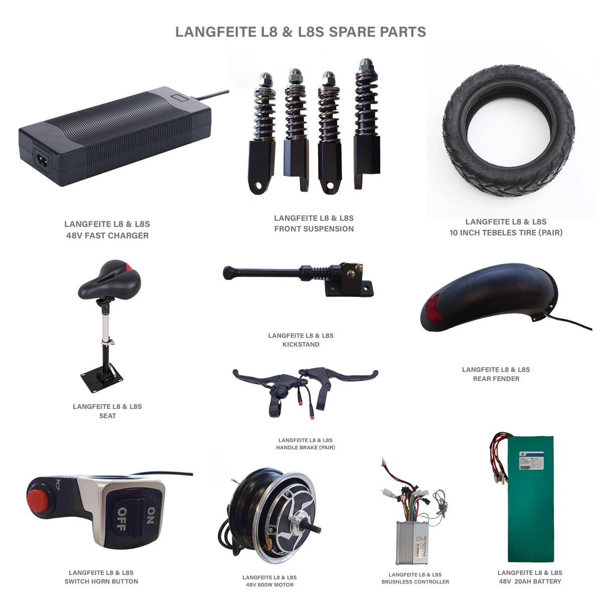 Langfeite complete set L8S spare parts electric bike